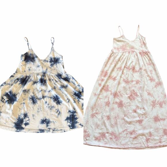 Z Supply Dresses Lot of 2 Medium Tie Dye Retro Kona Hazy Cloud Bohemian NWT - Picture 2 of 10